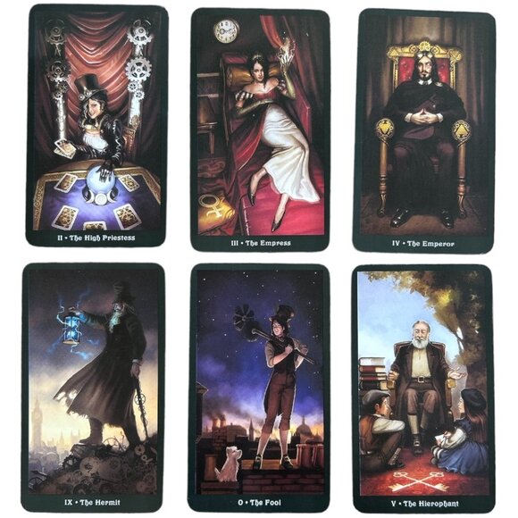 STEAMPUNK Tarot Cards - 78 Cards - Spiritual Guidance Fortune Telling Tool - Picture 1 of 4